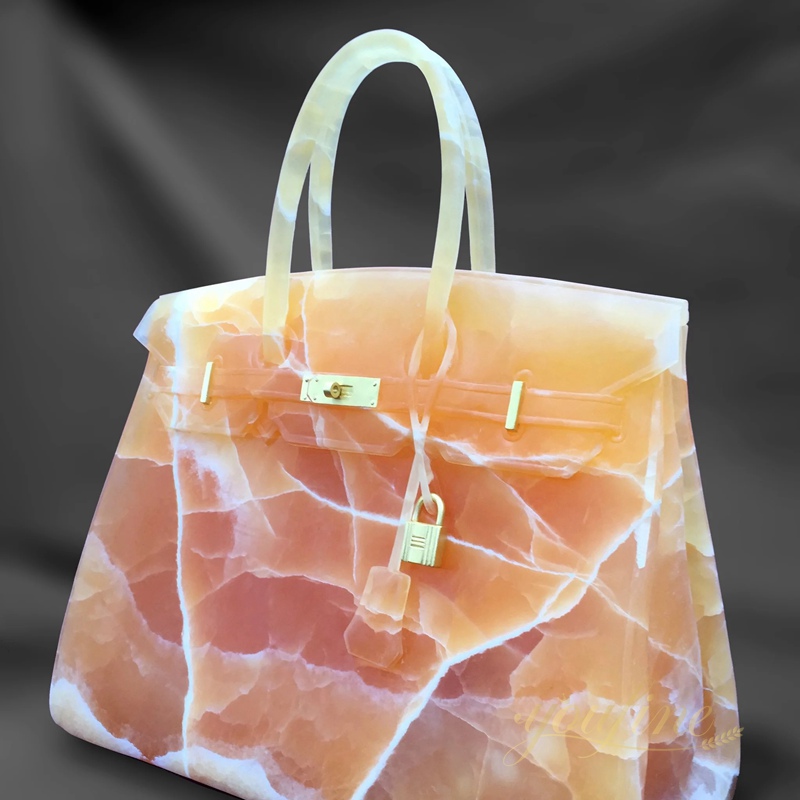 hand carved marble bag sculpture for sale