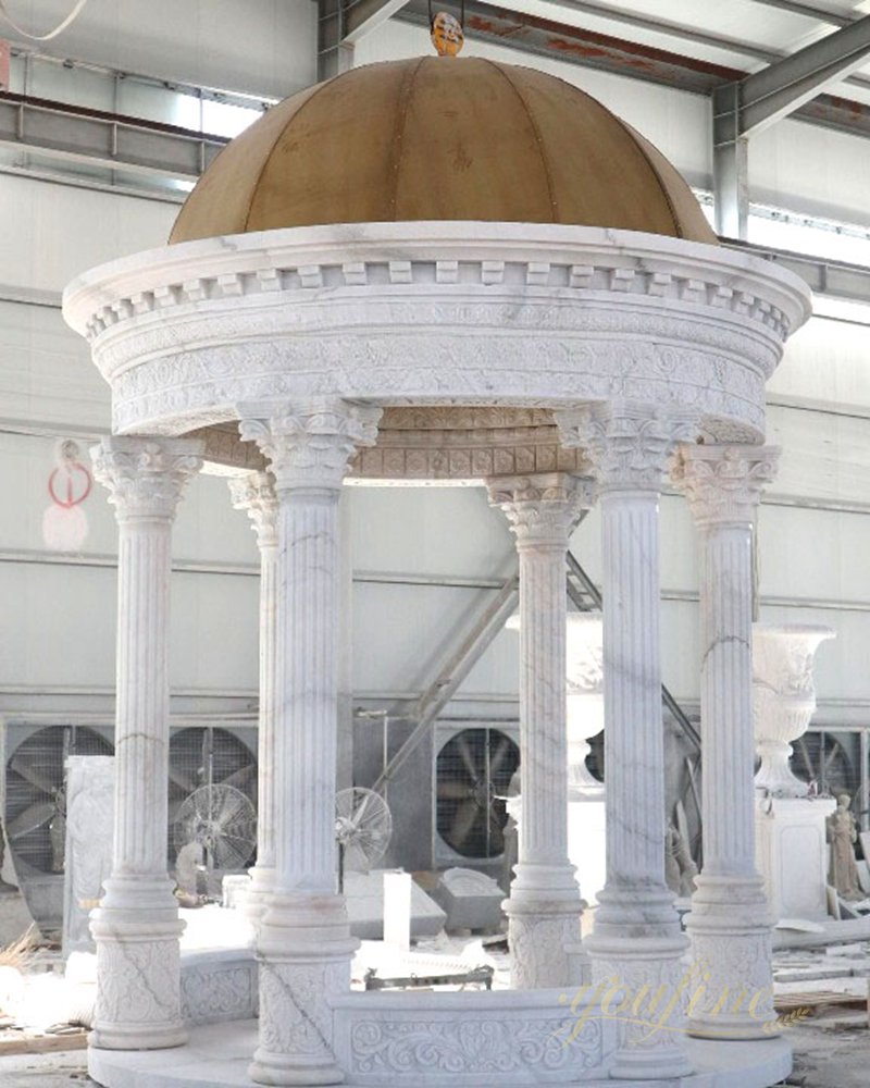 hand carved marble gazebo