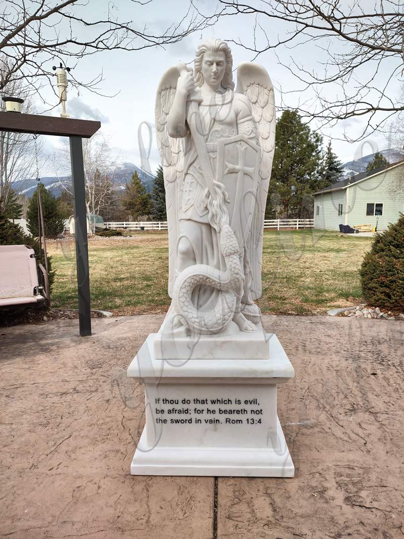 marble Archangel Michael statue feedback.jpg