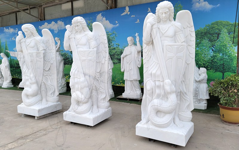 marble Archangel Michael statue