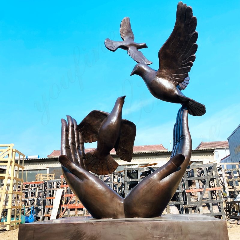 peace dove sculpture