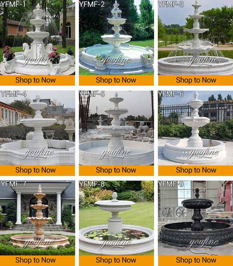 simple marble fountain designs