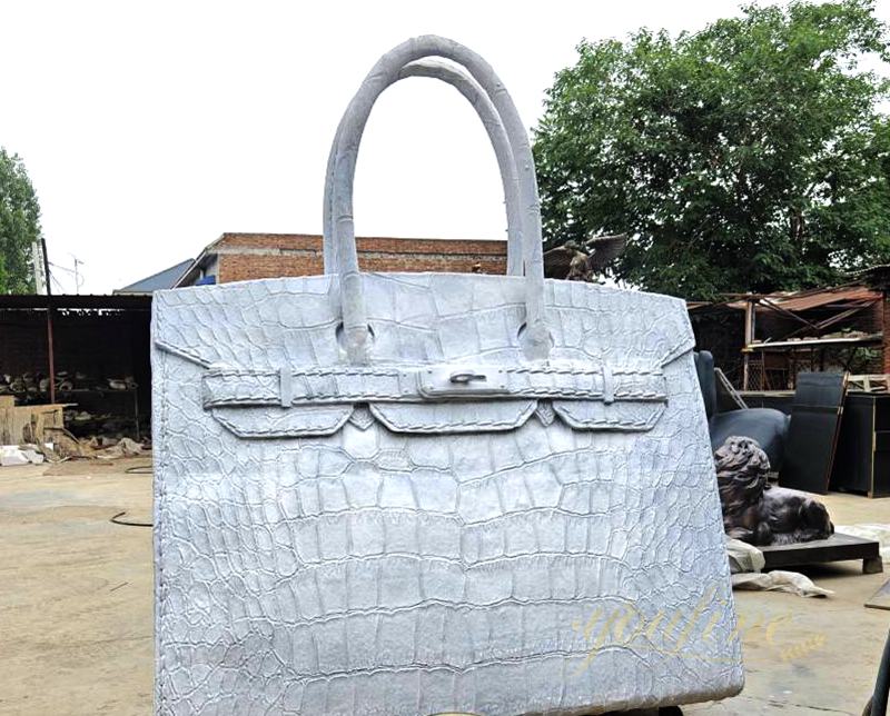 hand carved marble bag sculpture for sale