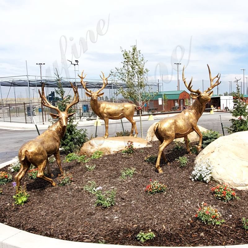 Bronze Reindeer Statues Feedback from Buckhorn RV Resort’s