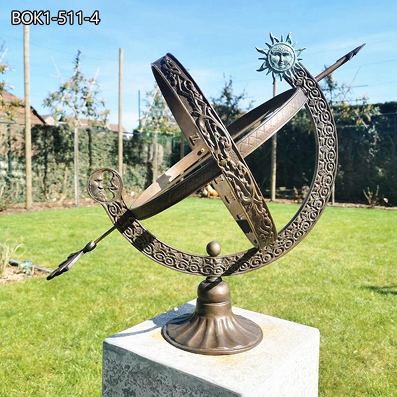 Best Unique Bronze Armillary Sphere Outdoor Garden Sundial Statue