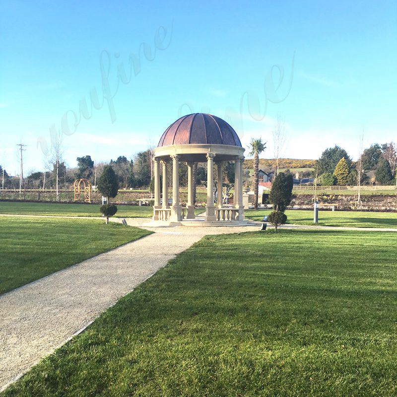 Feedback Large Beige Marble Gazebo Install in Ireland Client’s