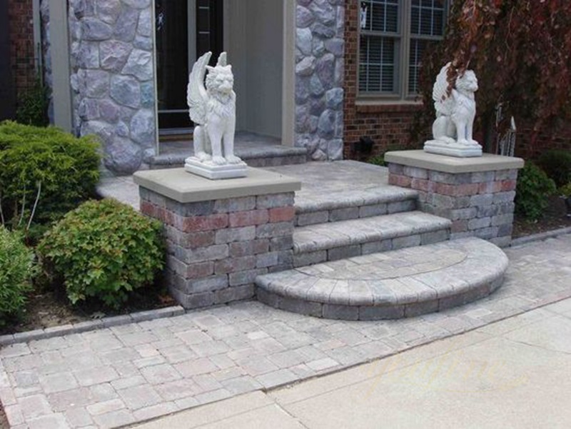 Front Porch Welcome Statue Ideas