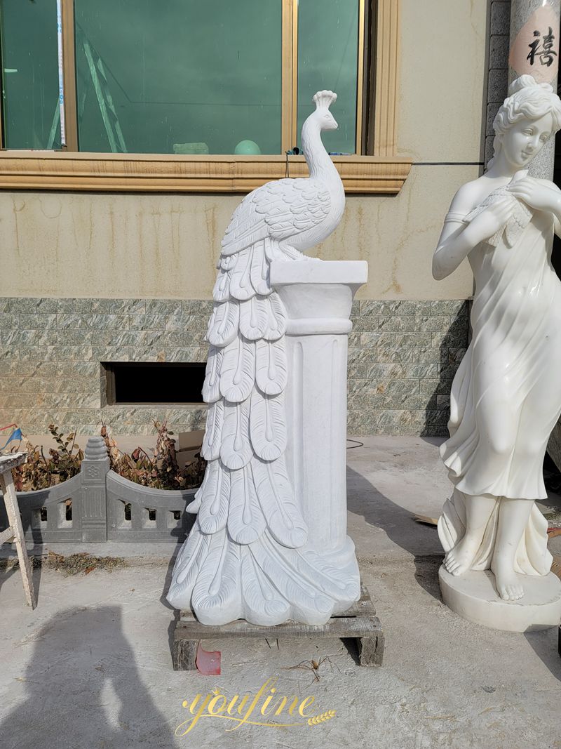 Marble Phoenix Bird Statue 8