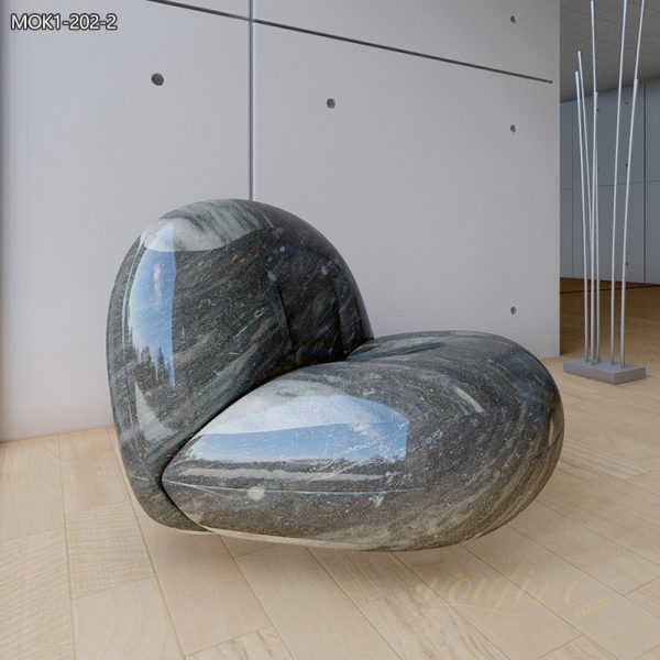 Modern Art Marble Sofa Sculpture for Sale
