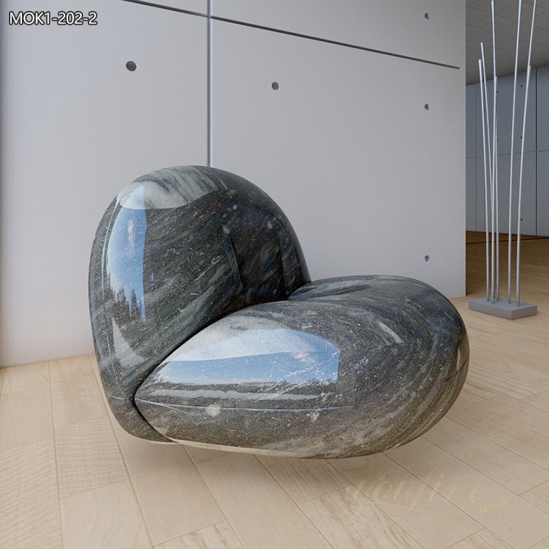 Modern Art Marble Sofa Sculpture for Sale