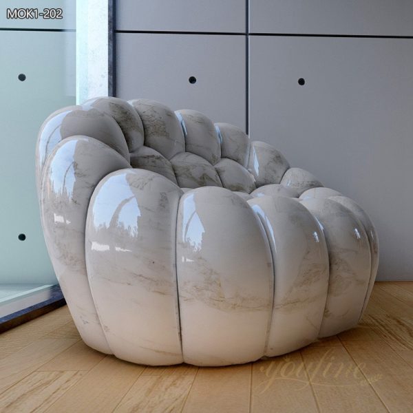 Modern Art Marble Sofa Sculpture for Sale