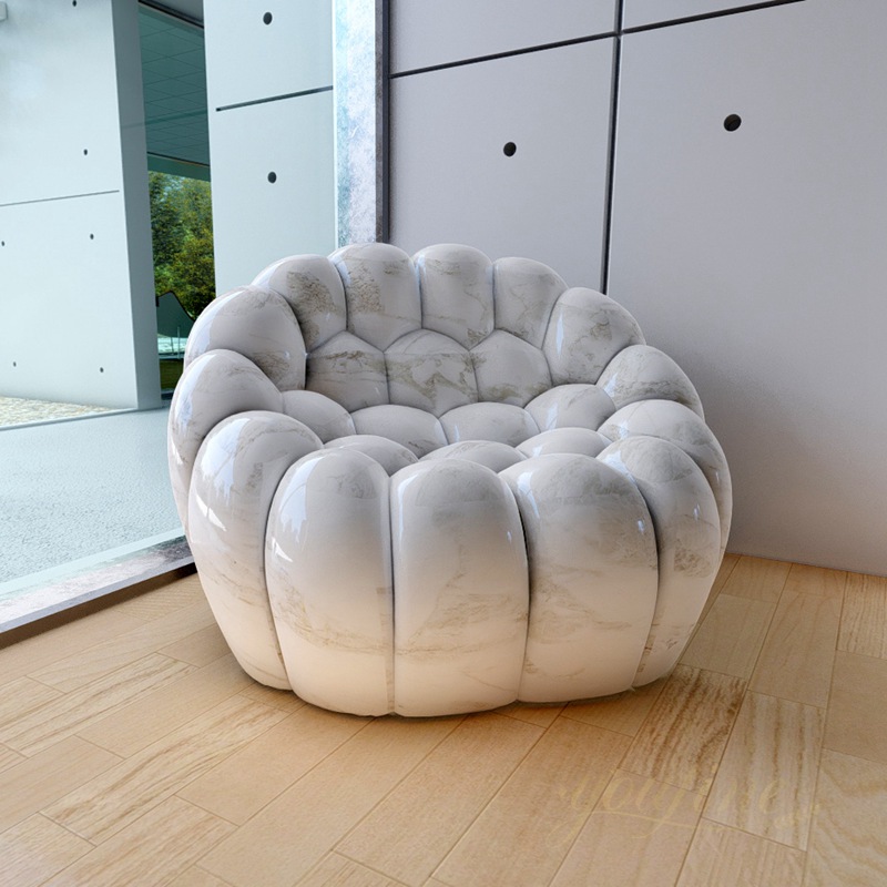 Modern Art Marble Sofa Sculpture for Sale