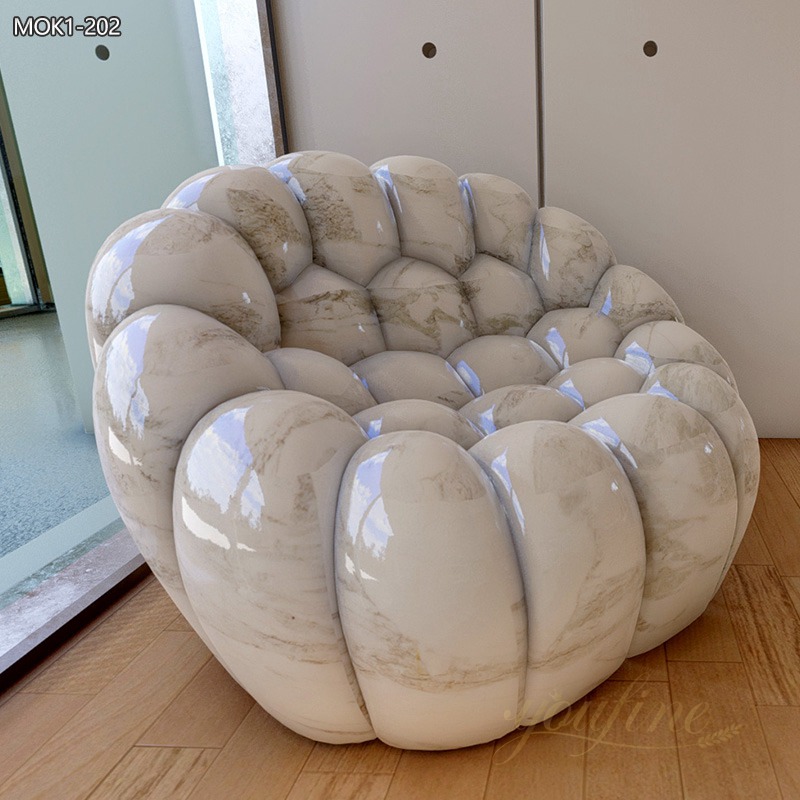 Modern Art Marble Sofa Sculpture for Sale