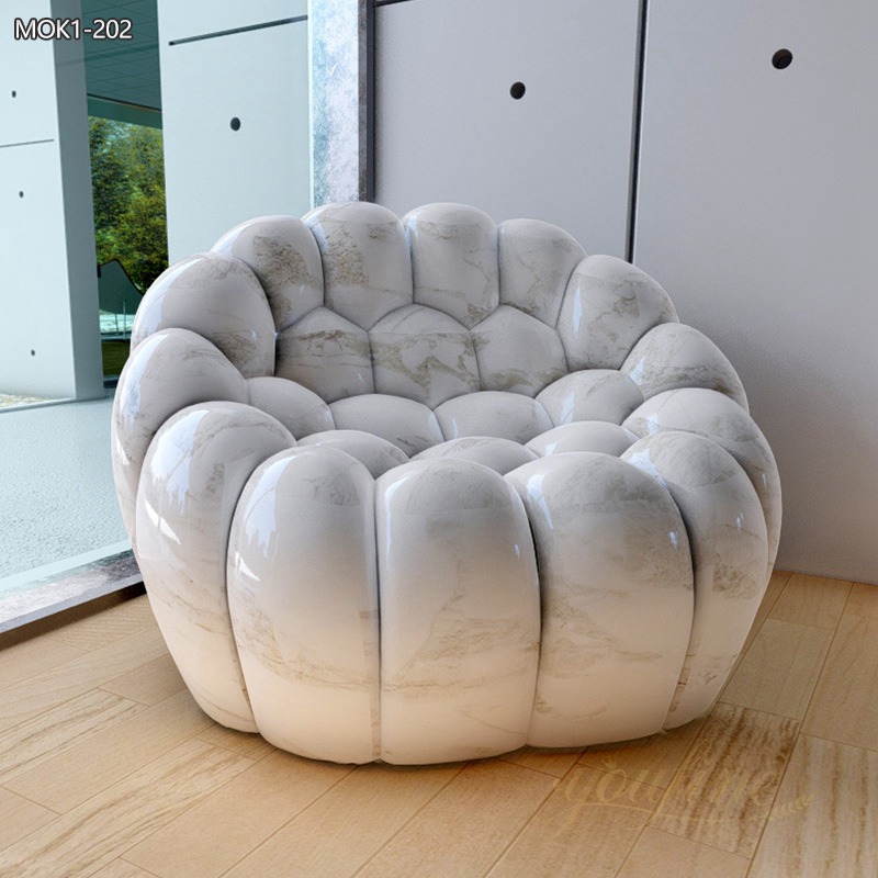 Modern Art Marble Sofa Sculpture for Sale