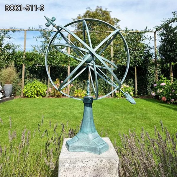 Ornate globe structure with celestial rings