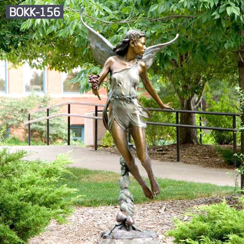 Outdoor Large Garden Bronze Angel Statue with Wings for Sale BOKK-156