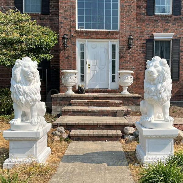 marble flower pot for front door