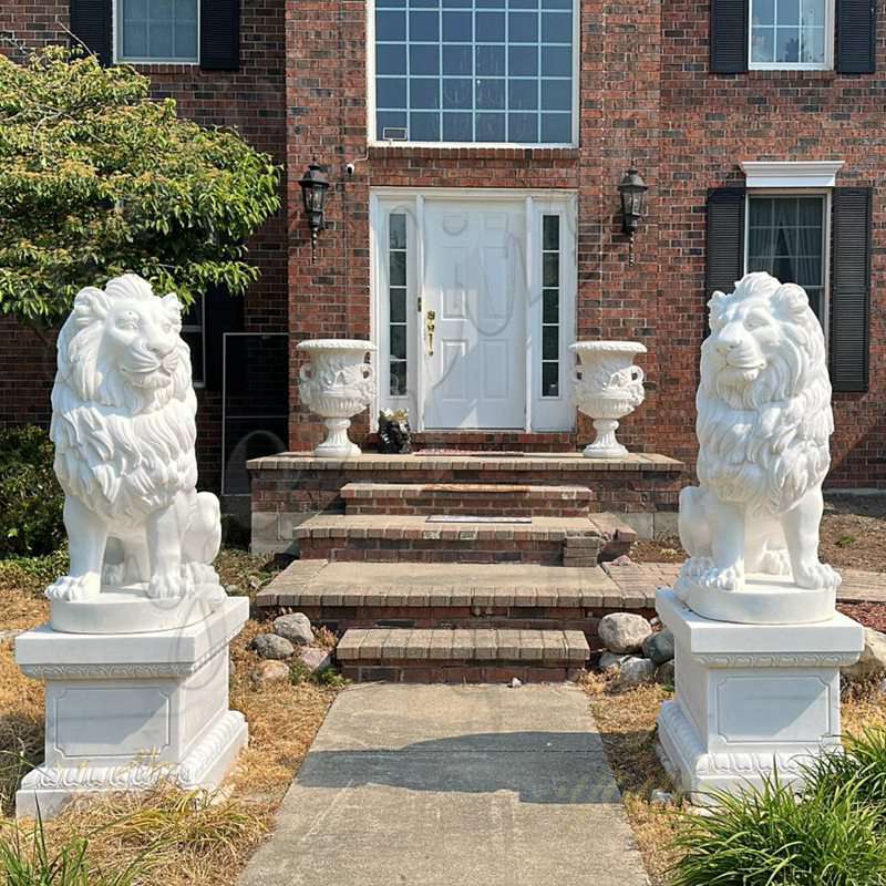 marble flower pot for front door