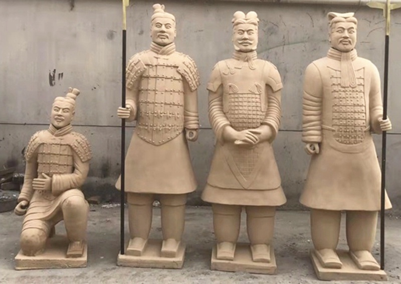 black-marble-honed-handmade-terracotta-warriors-sculpture