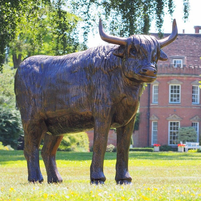 highland cattle statue