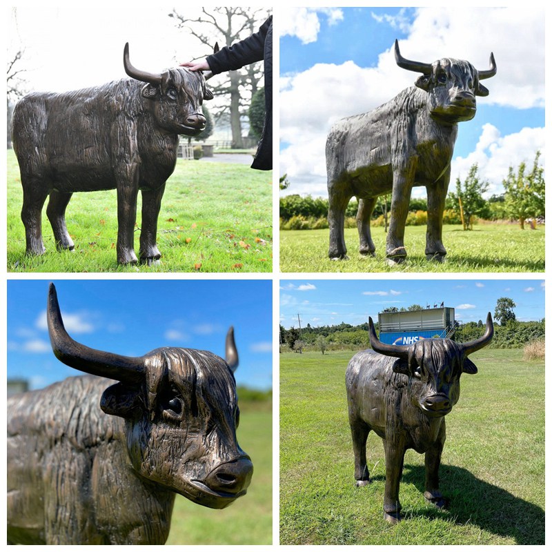 highland cow statue