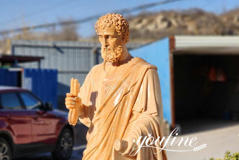 life size saint Peter statue details