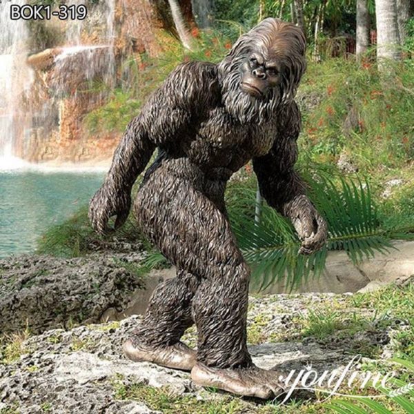 Yard Garden Bronze Bigfoot Statue BOK1-319