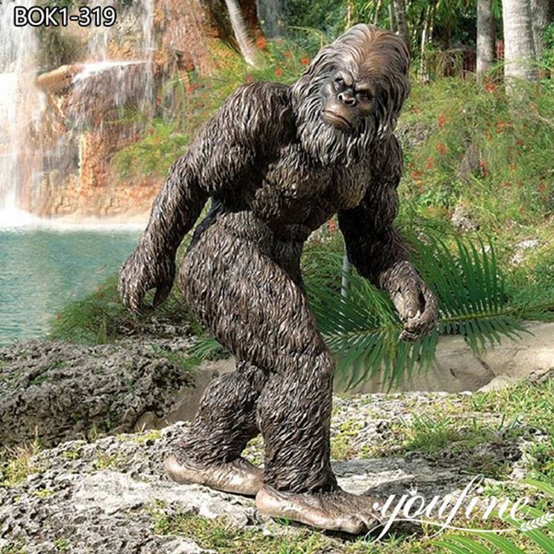 Yard Garden Bronze Bigfoot Statue BOK1-319