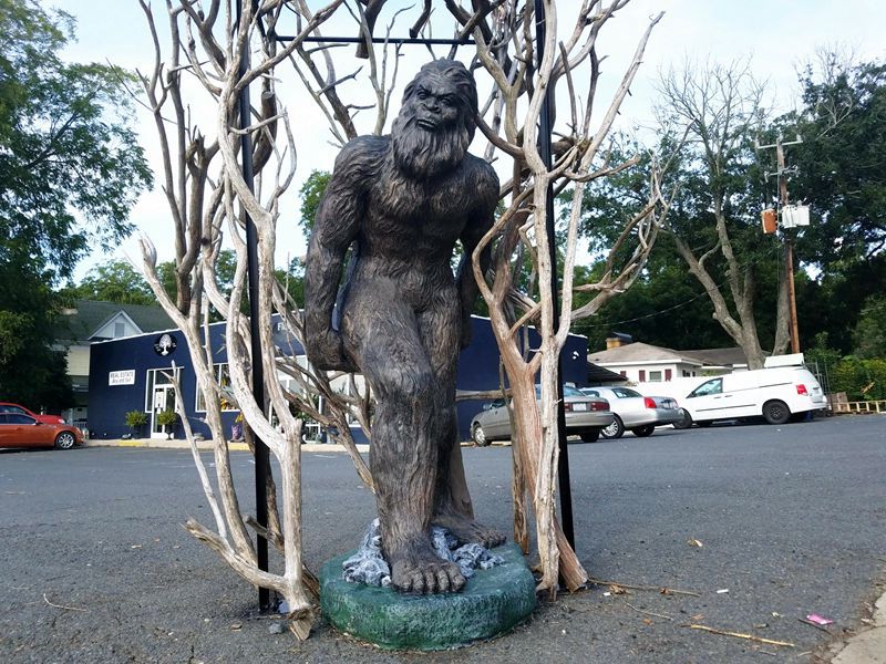 8-foot bigfoot statue