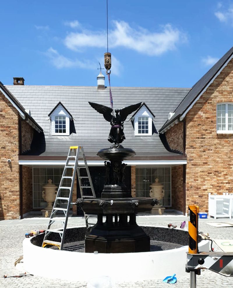 Antique bronze fountain