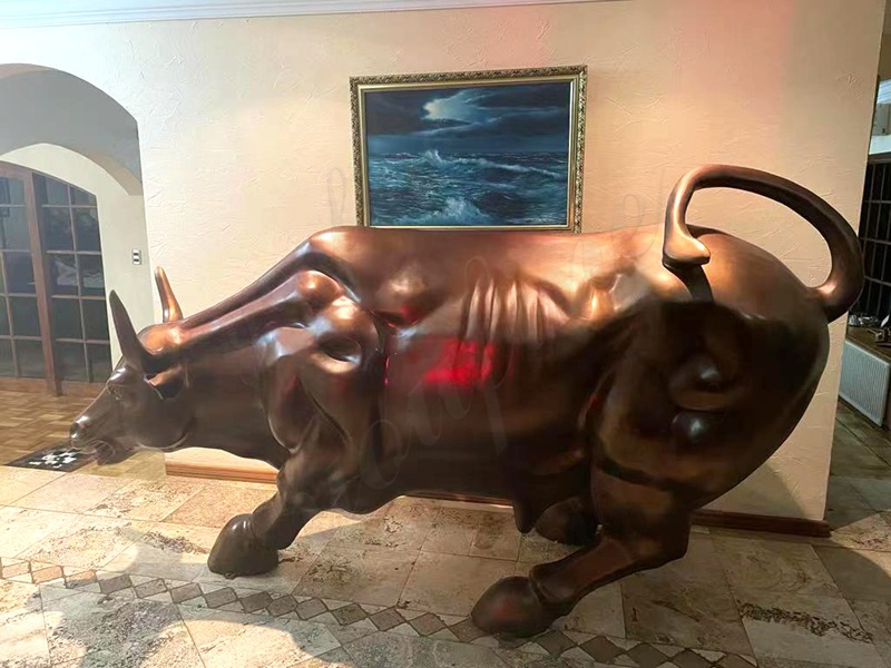 Bronze Life Size Charging Bull Statue for Chile Customers