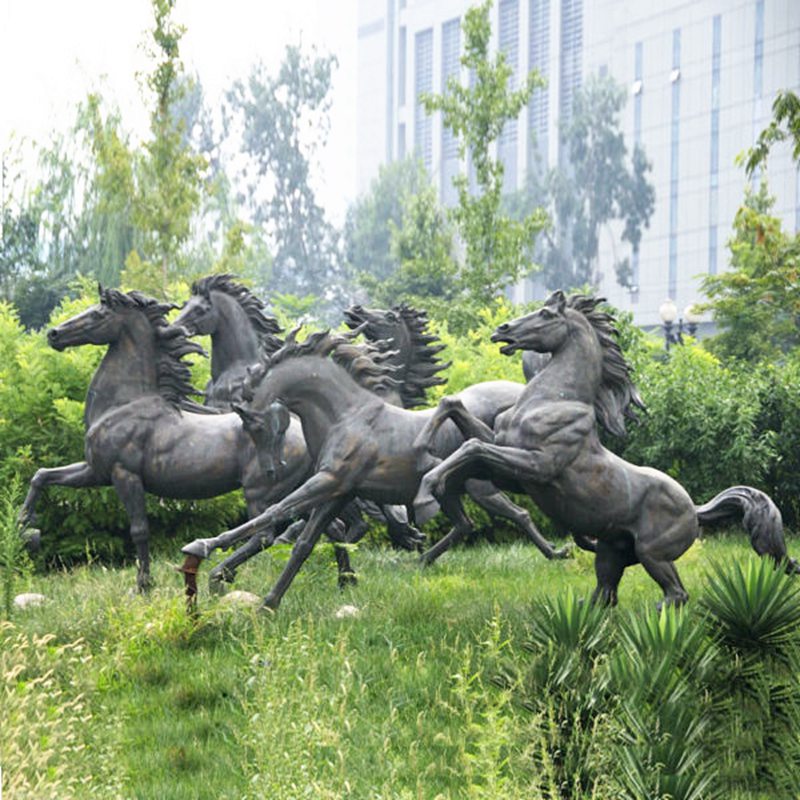 Bronze-Running-Horse-Sculpture