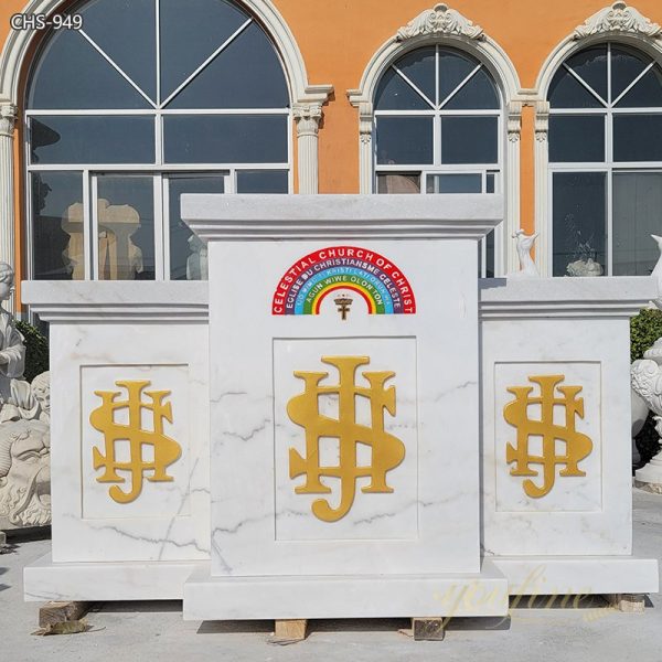 Custom Natural Marble Church Podium Supplier