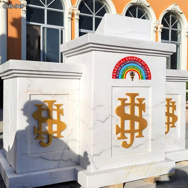 Custom Natural Marble Church Podium Supplier