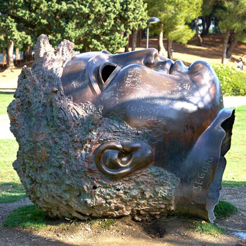 Custom bronze portrait art