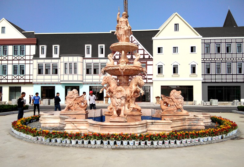 Custom marble fountain