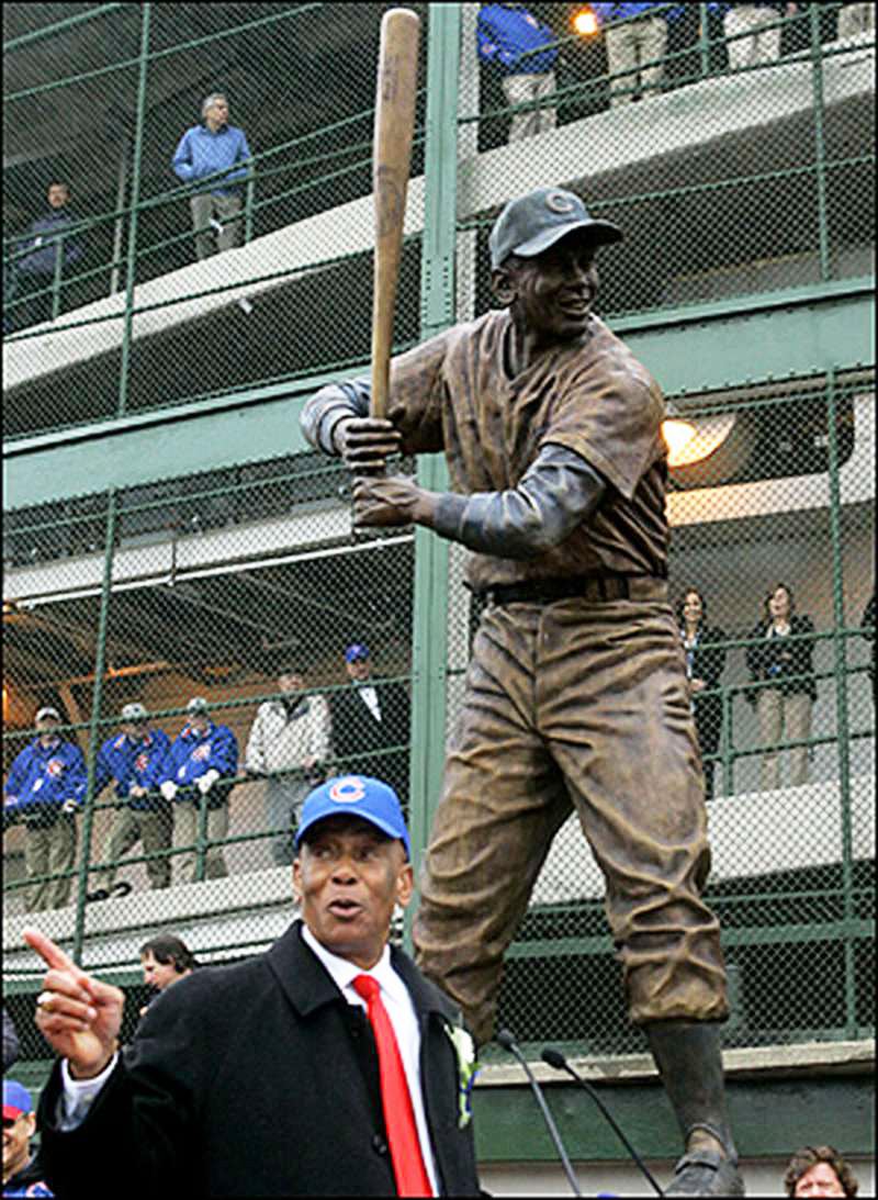 Ernie Banks Statue - Wrigley Field, Chicago