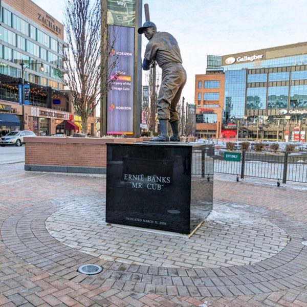 ernie banks statue