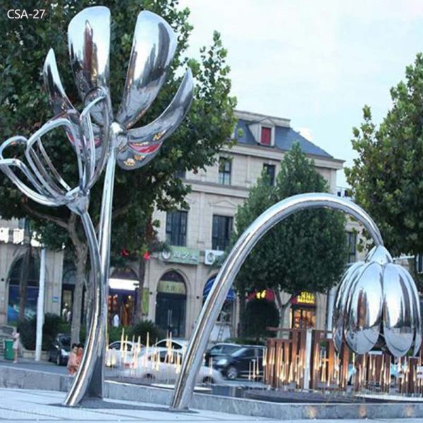 Eternal Beauty Outdoor Metal Flower Sculpture for Sale