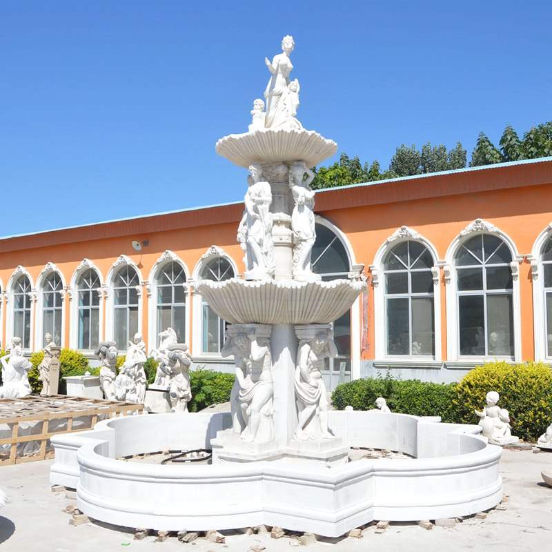 Garden marble fountain