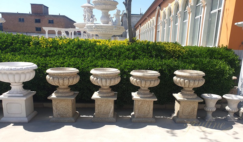 Hand Carved Natural Marble Planters Supplier