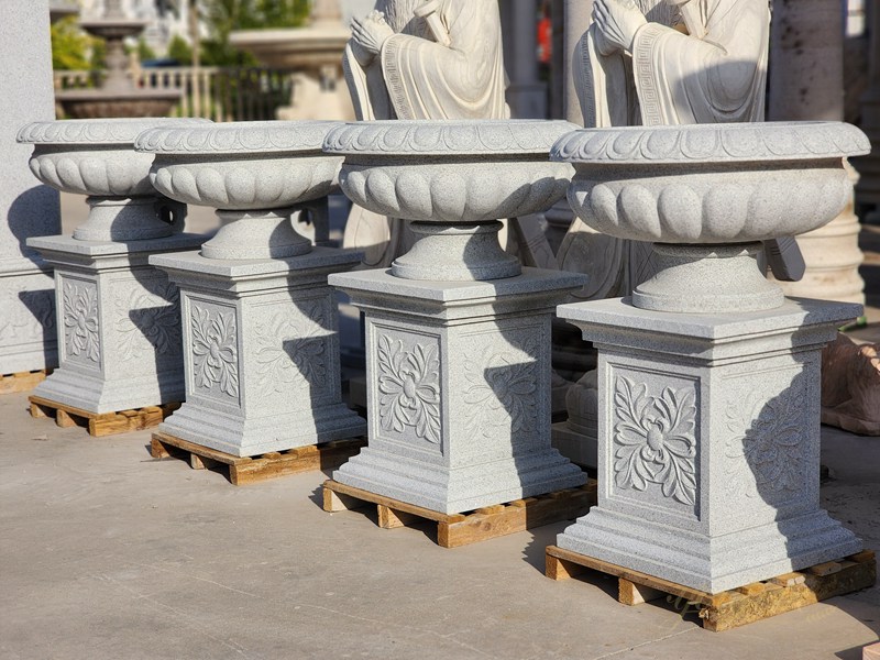 Hand Carved Natural Marble Planters Supplier