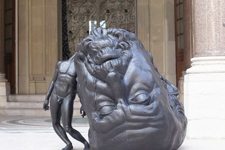 Thomas Lerooy Bronze Big Head Little Body Statue