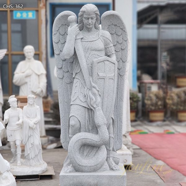 Large Outdoor Archangel of Saint Michael Marble Statues