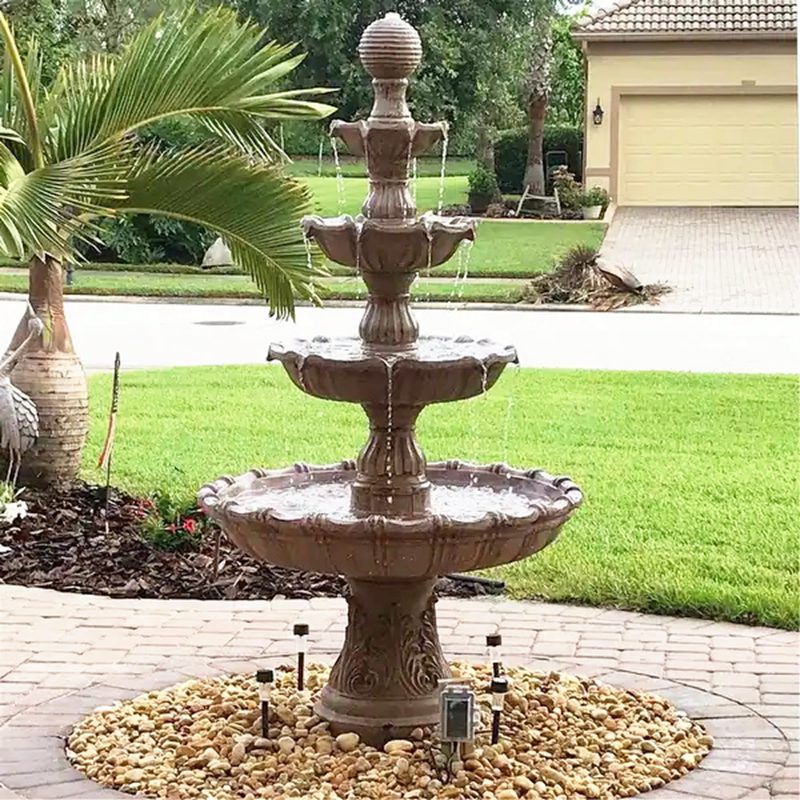 Large-Tiered-Ball-Garden-Outdoor-Water-Fountain