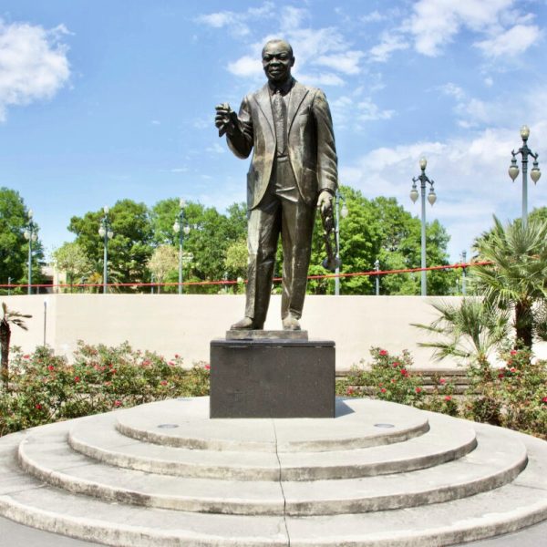 Bronze Louis Armstrong Statue New Orleans Replica
