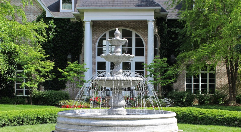 Marble water feature