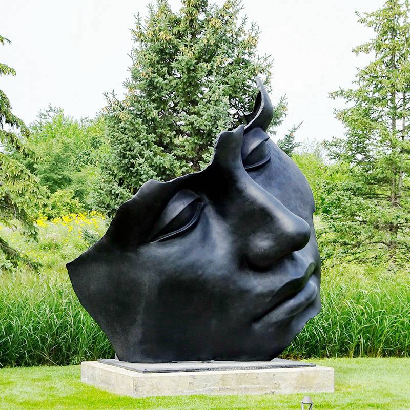 Masterful bronze facial craftsmanship