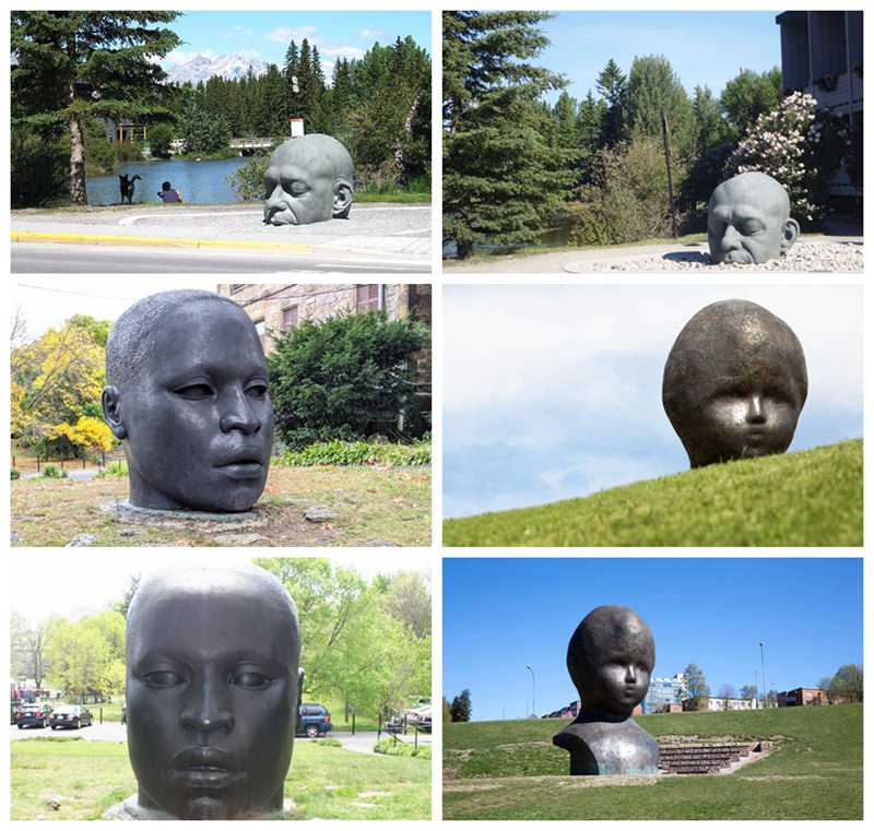 Oversized Head Sculpture