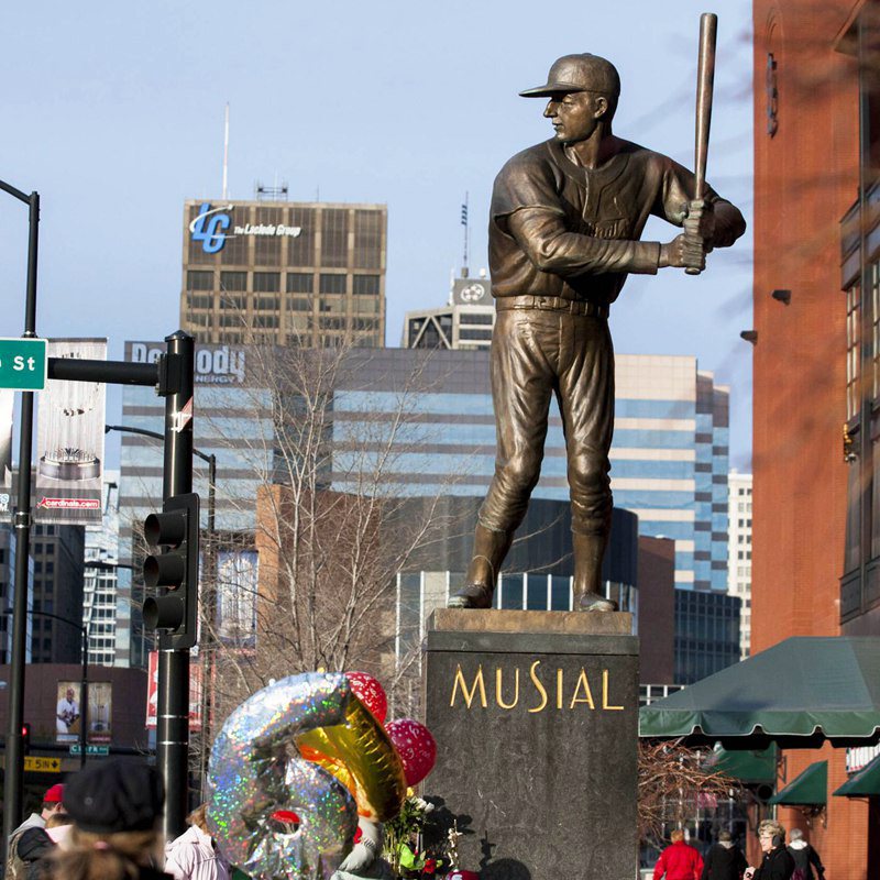 Stan Musial Statue bronze art